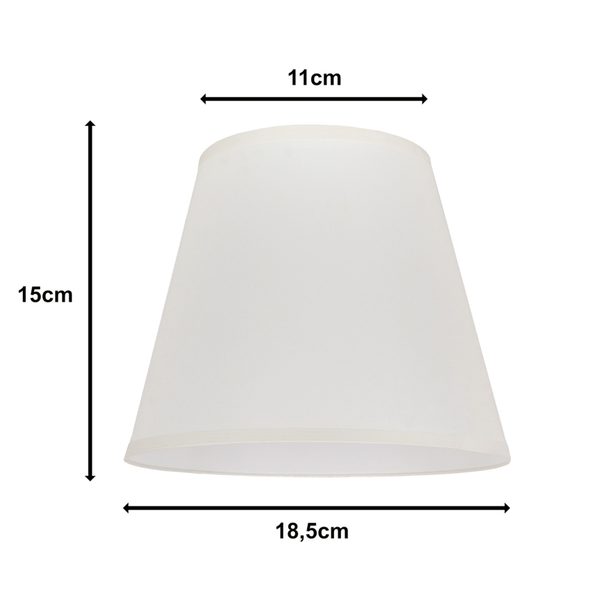 Duolla - Lampenkap voor tafellamp SOFIA XS E14 diameter 18,5 cm crème