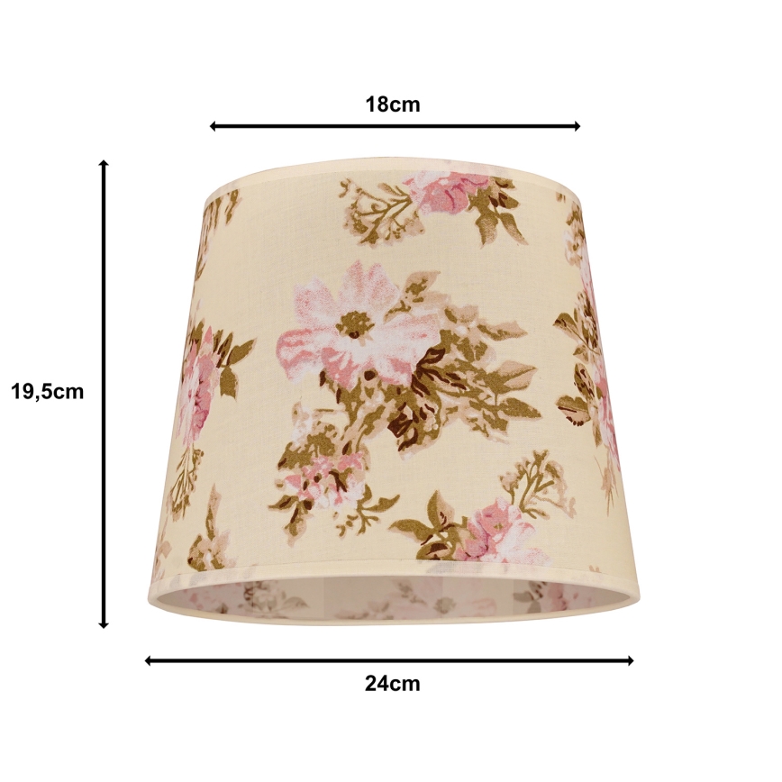 Duolla - Lampenkap voor tafellamp SOFIA XS E14 diameter 18,5 cm roze