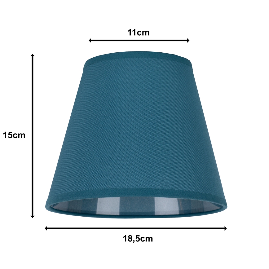 Duolla - Lampenkap voor tafellamp SOFIA XS E14 diameter 18,5 cm turquoise