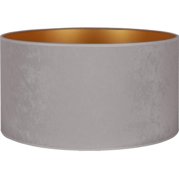 Duolla - Lampenkap voor vloerlamp VELVET E27 diameter 35 cm grijs/goud