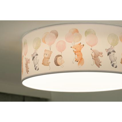 Duolla - LED Kinderplafondlamp CORTINA LED/26W/230V Ø 40 cm 4000K