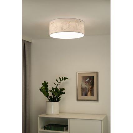 Duolla - LED Kinderplafondlamp CORTINA LED/26W/230V Ø 40 cm 4000K
