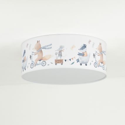 Duolla - LED Kinderplafondlamp CORTINA LED/26W/230V Ø 40 cm 4000K