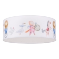 Duolla - LED Kinderplafondlamp CORTINA LED/26W/230V Ø 40 cm 4000K