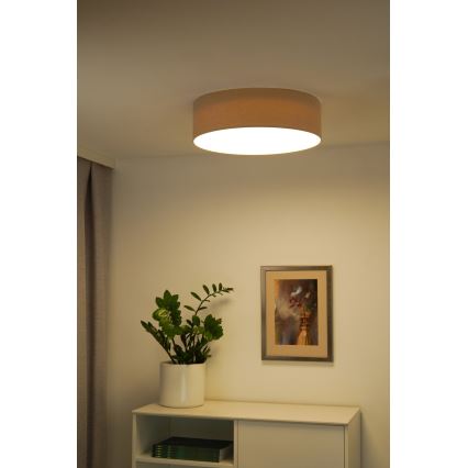 Duolla - LED Plafondlamp CORTINA LED/26W/230V diameter 30 cm 4000K beige