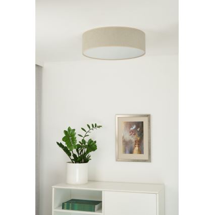Duolla - LED Plafondlamp CORTINA LED/26W/230V diameter 30 cm 4000K beige