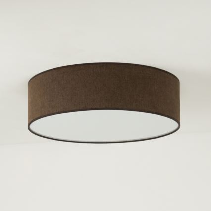 Duolla - LED Plafondlamp CORTINA LED/26W/230V diameter 30 cm 4000K bruin