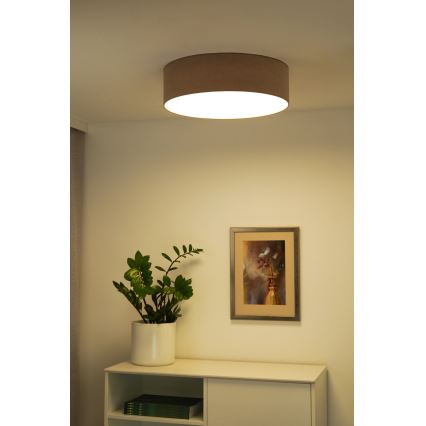 Duolla - LED Plafondlamp CORTINA LED/26W/230V Ø 45 cm 4000K bruin