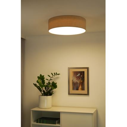 Duolla - LED Plafondlamp CORTINA LED/26W/230V Ø 45 cm 4000K beige