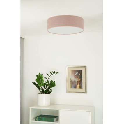 Duolla - LED Plafondlamp CORTINA LED/26W/230V Ø 45 cm 4000K roze