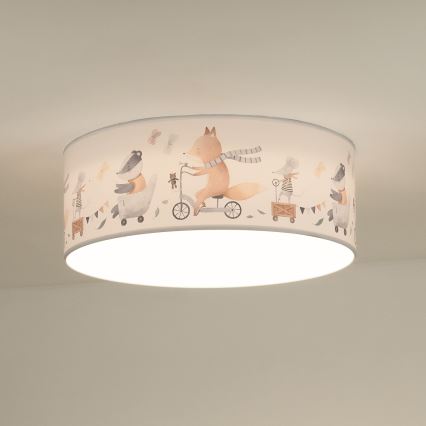 Duolla - LED Plafondlamp kinderkamer CORTINA LED/26W/230V diameter 40 cm 4000K