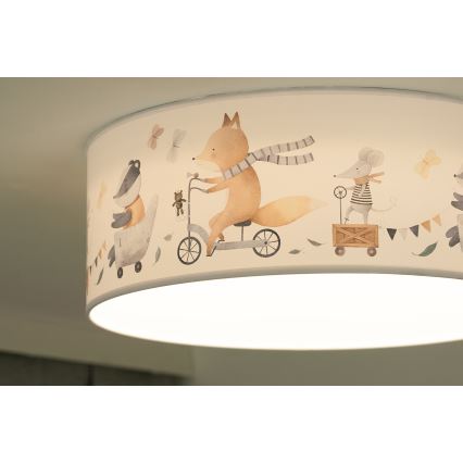 Duolla - LED Plafondlamp kinderkamer CORTINA LED/26W/230V diameter 40 cm 4000K
