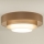 Duolla - LED Plafondlamp LUNETA LED/26W/230V diameter 60 cm 4000K bruin/goud/wit