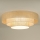Duolla - LED Plafondlamp LUNETA LED/26W/230V diameter 60 cm 4000K rotan/beige/bruin