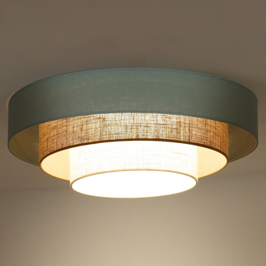 Duolla - LED Plafondlamp LUNETA LED/26W/230V diameter 60 cm 4000K turquoise/beige/crème