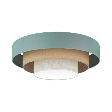 Duolla - LED Plafondlamp LUNETA LED/26W/230V diameter 60 cm 4000K turquoise/beige/crème