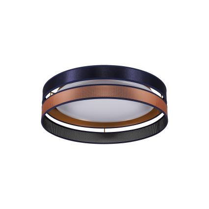 Duolla - LED Plafondlamp ROLLER DUO SHINY LED/24W/230V diameter 45 cm blauw/koper