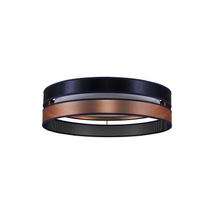 Duolla - LED Plafondlamp ROLLER DUO SHINY LED/24W/230V diameter 45 cm blauw/koper