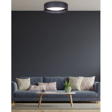 Duolla - LED Plafondlamp ROLLER LED/24W/230V diameter 45 cm antraciet