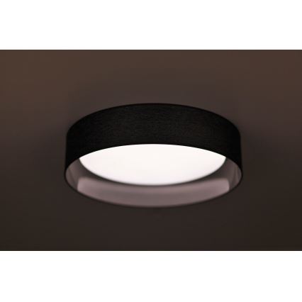 Duolla - LED Plafondlamp ROLLER LED/24W/230V diameter 45 cm antraciet