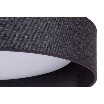 Duolla - LED Plafondlamp ROLLER LED/24W/230V diameter 45 cm antraciet