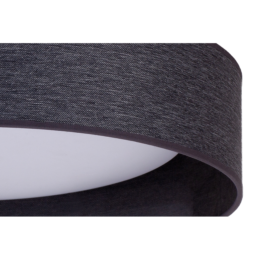 Duolla - LED Plafondlamp ROLLER LED/24W/230V diameter 45 cm antraciet
