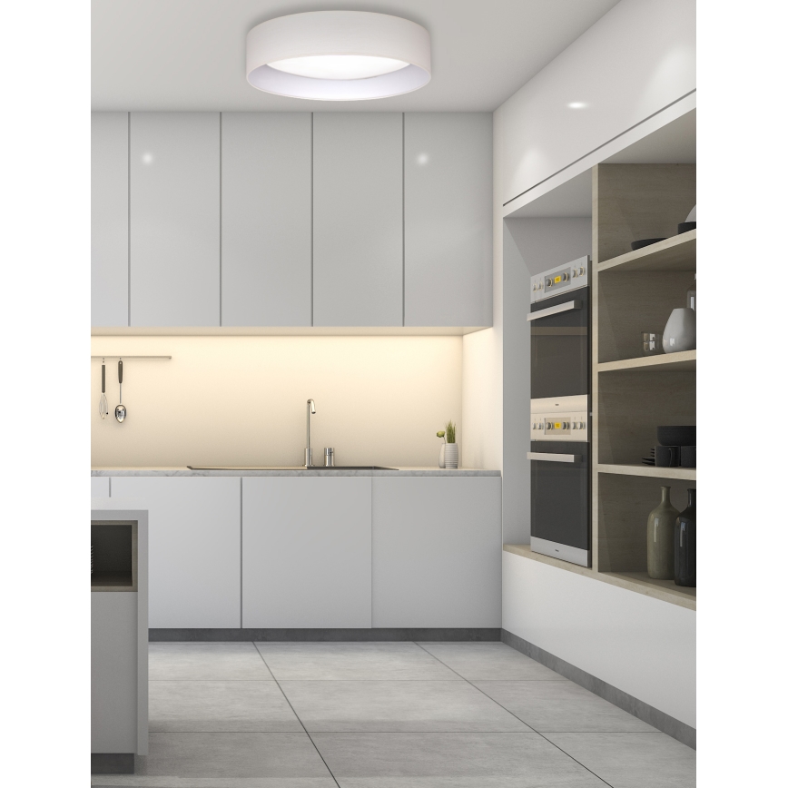 Duolla - LED Plafondlamp ROLLER LED/24W/230V diameter 45 cm crème