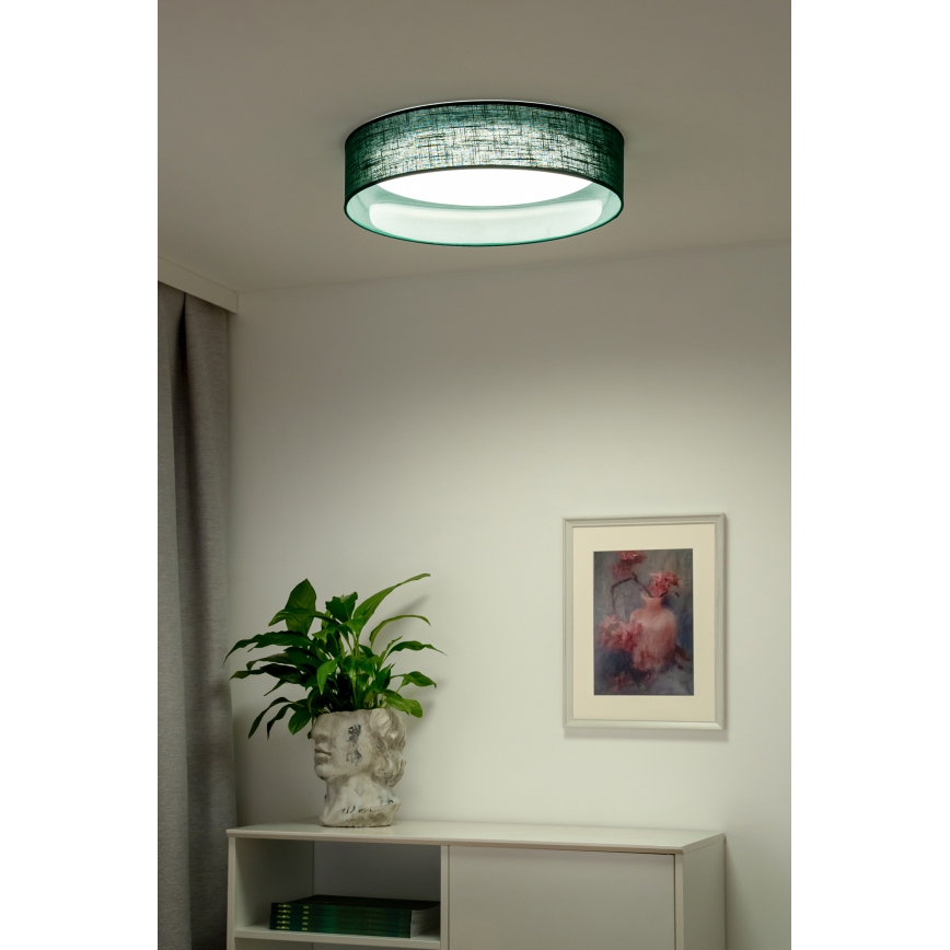 Duolla - LED Plafondlamp ROLLER LED/24W/230V diameter 45 cm groen
