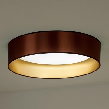 Duolla - LED Plafondlamp ROLLER LED/24W/230V diameter 45 cm koper/goud