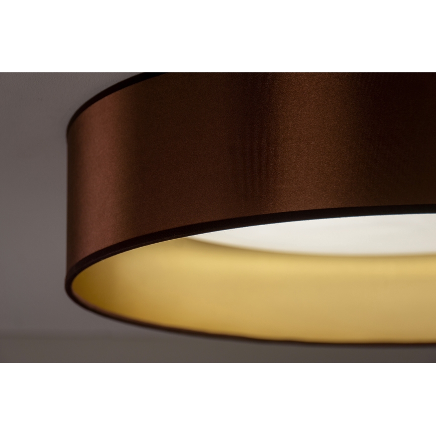Duolla - LED Plafondlamp ROLLER LED/24W/230V diameter 45 cm koper/goud