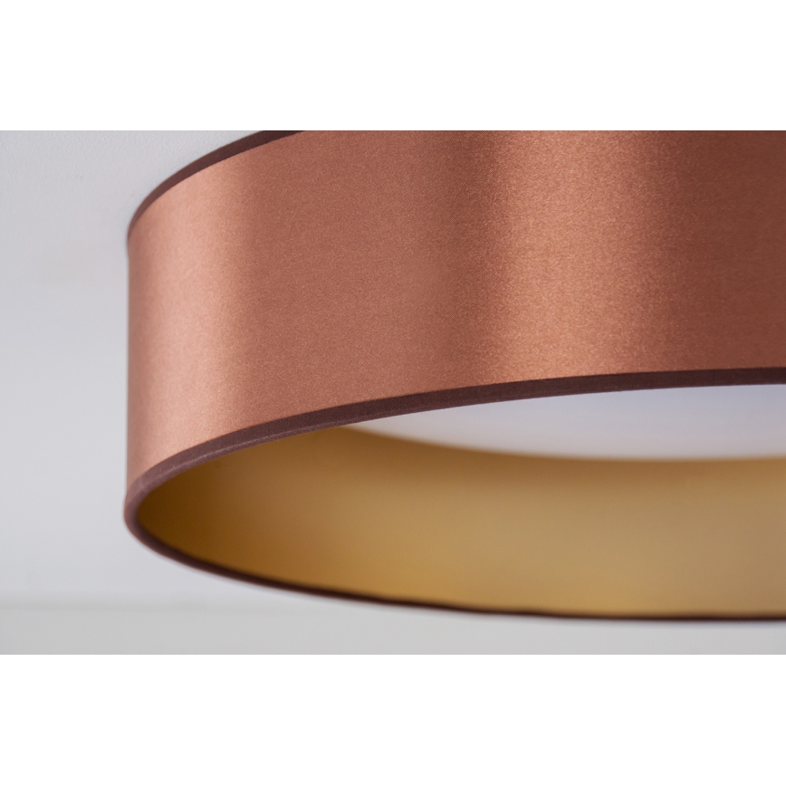 Duolla - LED Plafondlamp ROLLER LED/24W/230V diameter 45 cm koper/goud
