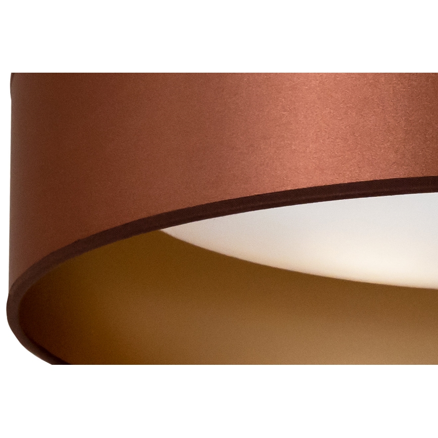 Duolla - LED Plafondlamp ROLLER LED/24W/230V diameter 45 cm koper/goud