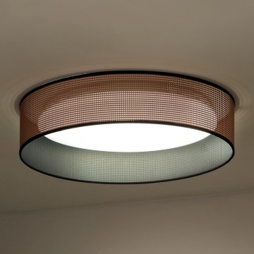 Duolla - LED Plafondlamp ROLLER LED/24W/230V diameter 45 cm koper/zwart
