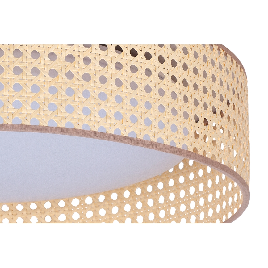 Duolla - LED Plafondlamp ROLLER LED/24W/230V diameter 45 cm rotan