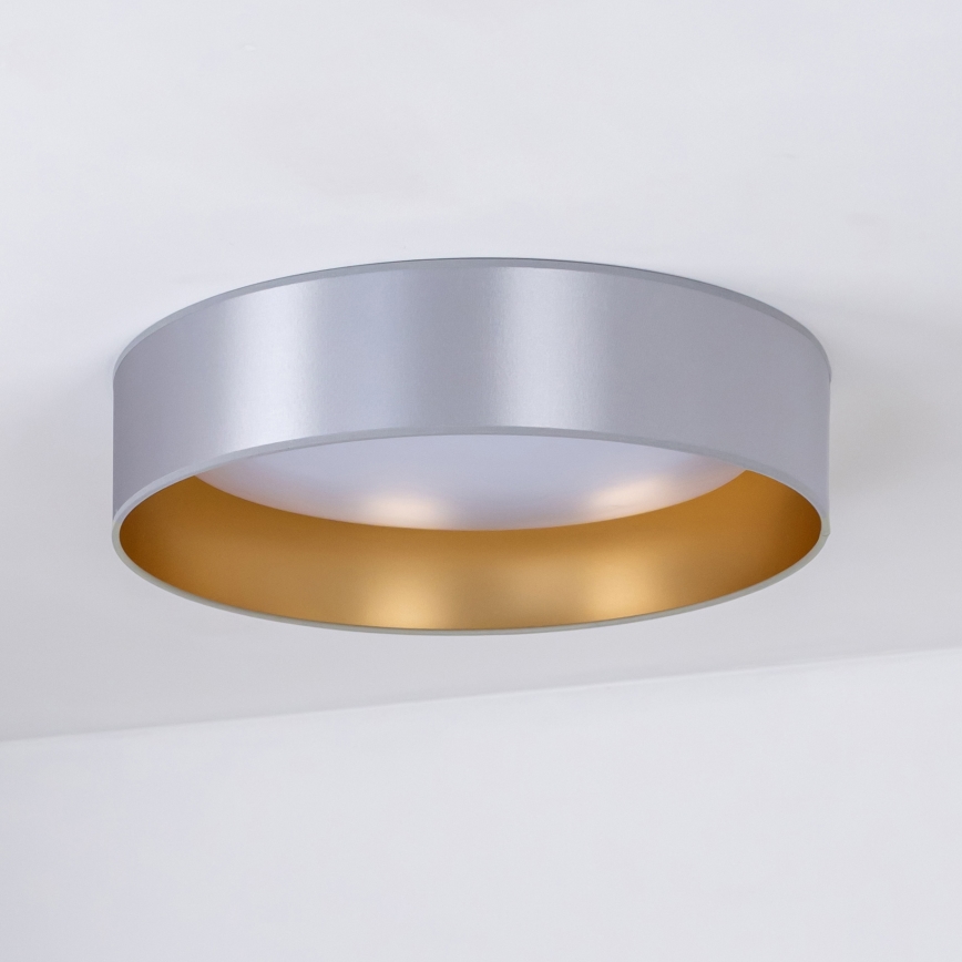 Duolla - LED Plafondlamp ROLLER LED/24W/230V diameter 45 cm zilver/goud