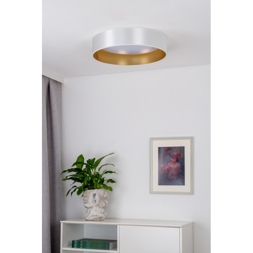 Duolla - LED Plafondlamp ROLLER LED/24W/230V diameter 45 cm zilver/goud