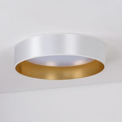 Duolla - LED Plafondlamp ROLLER LED/24W/230V diameter 45 cm zilver/goud