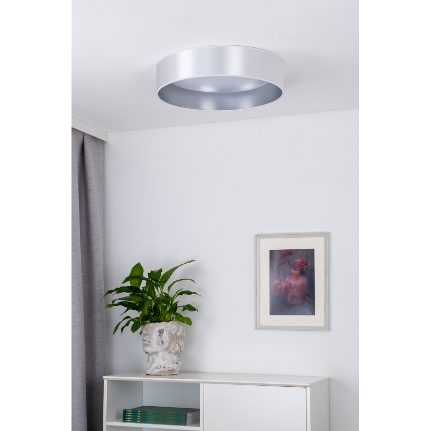 Duolla - LED Plafondlamp ROLLER LED/24W/230V diameter 45 cm zilver