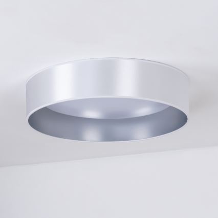 Duolla - LED Plafondlamp ROLLER LED/24W/230V diameter 45 cm zilver
