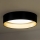 Duolla - LED Plafondlamp ROLLER LED/24W/230V diameter 45 cm zwart/goud