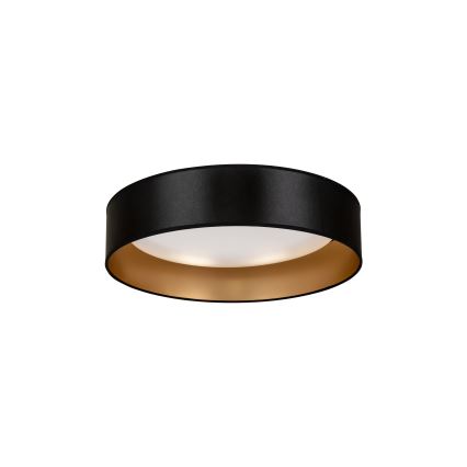 Duolla - LED Plafondlamp ROLLER LED/24W/230V diameter 45 cm zwart/goud