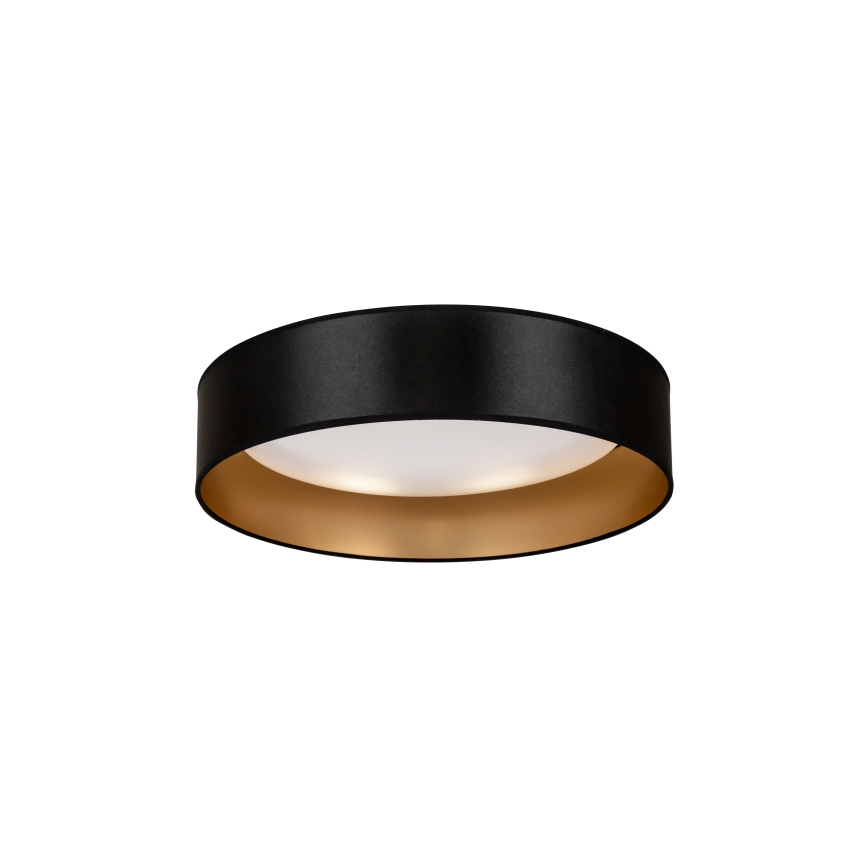 Duolla - LED Plafondlamp ROLLER LED/24W/230V diameter 45 cm zwart/goud