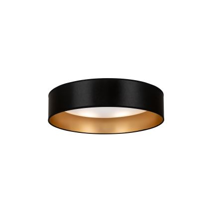 Duolla - LED Plafondlamp ROLLER LED/24W/230V diameter 45 cm zwart/goud