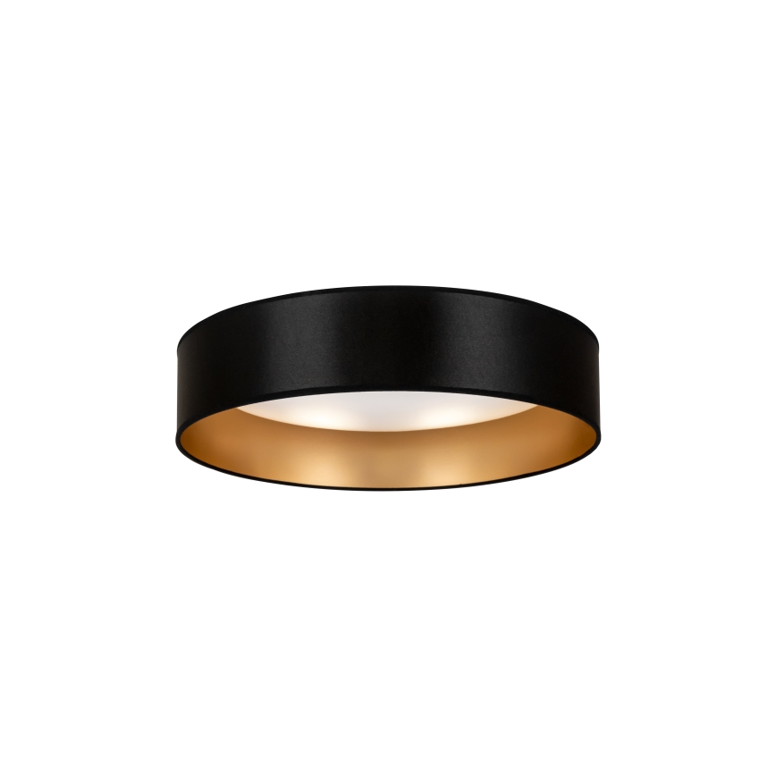 Duolla - LED Plafondlamp ROLLER LED/24W/230V diameter 45 cm zwart/goud