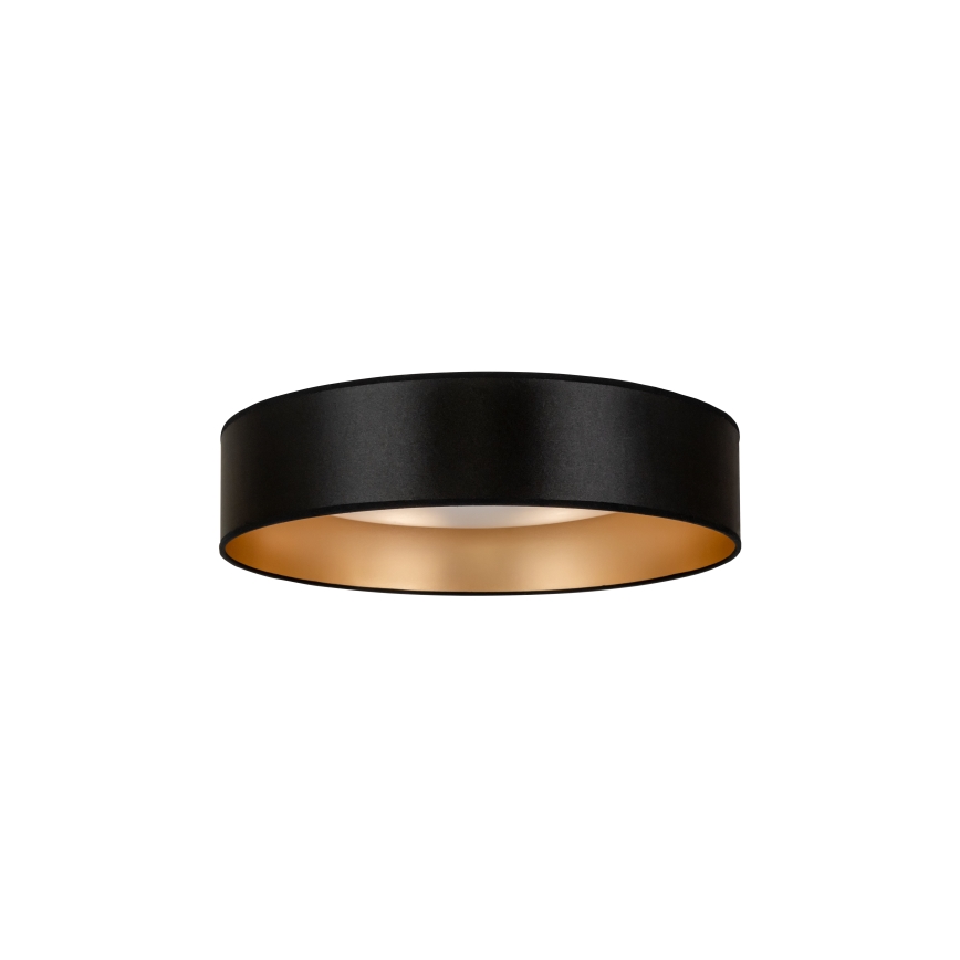 Duolla - LED Plafondlamp ROLLER LED/24W/230V diameter 45 cm zwart/goud