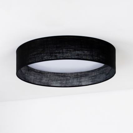 Duolla - LED Plafondlamp ROLLER LED/24W/230V diameter 45 cm zwart