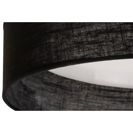 Duolla - LED Plafondlamp ROLLER LED/24W/230V diameter 45 cm zwart