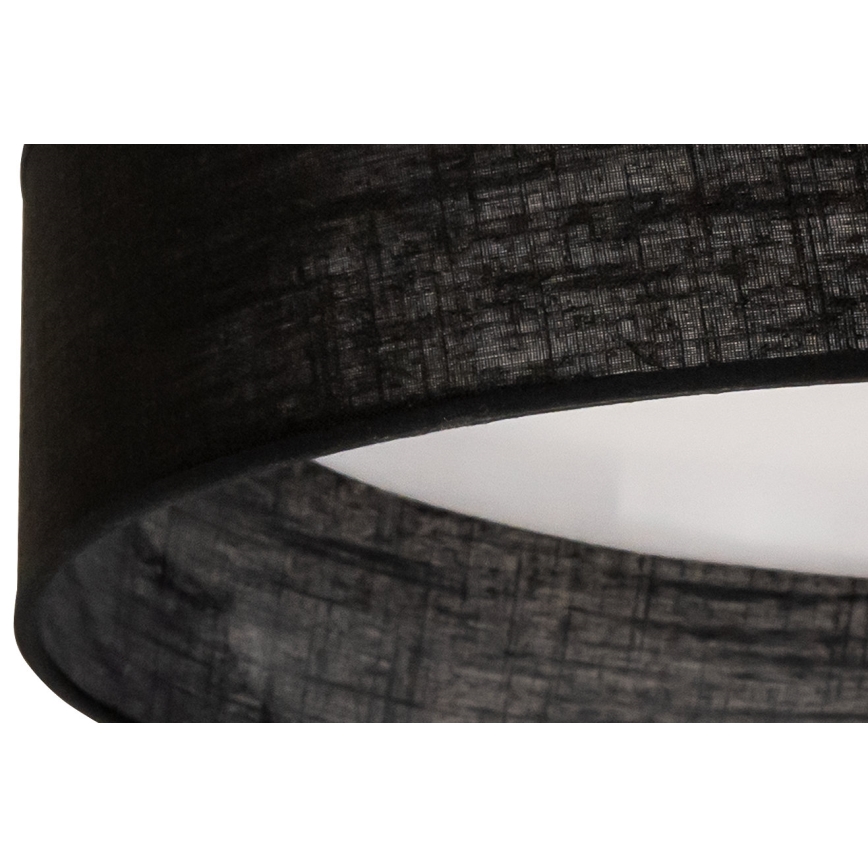 Duolla - LED Plafondlamp ROLLER LED/24W/230V diameter 45 cm zwart
