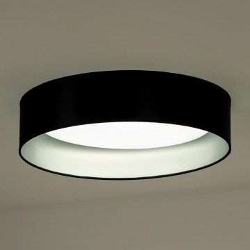 Duolla - LED Plafondlamp ROLLER LED/24W/230V diameter 45 cm zwart/zilver