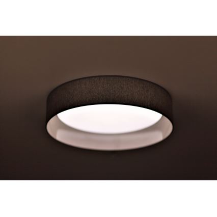 Duolla - LED Plafondlamp ROLLER LED/24W/230V donker diameter 45 cm grijs